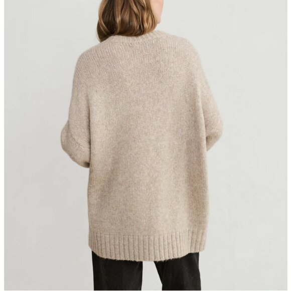 Jenni Kayne Cream Crew Neck Sweater - Picture 3 of 12